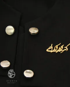 طرحِ سنجاق سینه اسم و فامیل — نقره‌ی ۹۲۵ دست‌ساز عطاره گالری