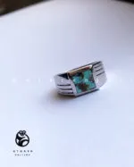 انگشتر اصالت فیروزه — نمای ۲ — عطاره گالری