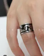 انگشتر میناکاری — نمای ۳ — عطاره گالری
