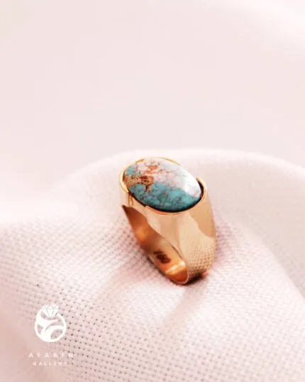 انگشتر شاهین(فیروزه) — نمای ۲ — عطاره گالری