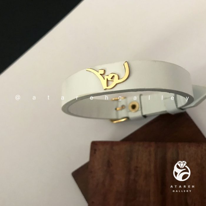 دستبند اسم لونا با جنس نقره و آبکاری طلا