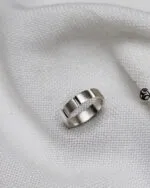 حلقه نقره عیار ۹۲۵ دستساز
