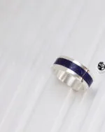 حلقه گرشا لاجورد — نمای ۲ — عطاره گالری