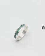 حلقه نقره عیار ۹۲۵ و سنگ فیروزه