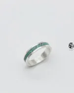 حلقه نقره عیار ۹۲۵ و فیروزه