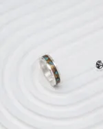 حلقه گرشا مو و فیروزه — نمای ۳ — عطاره گالری